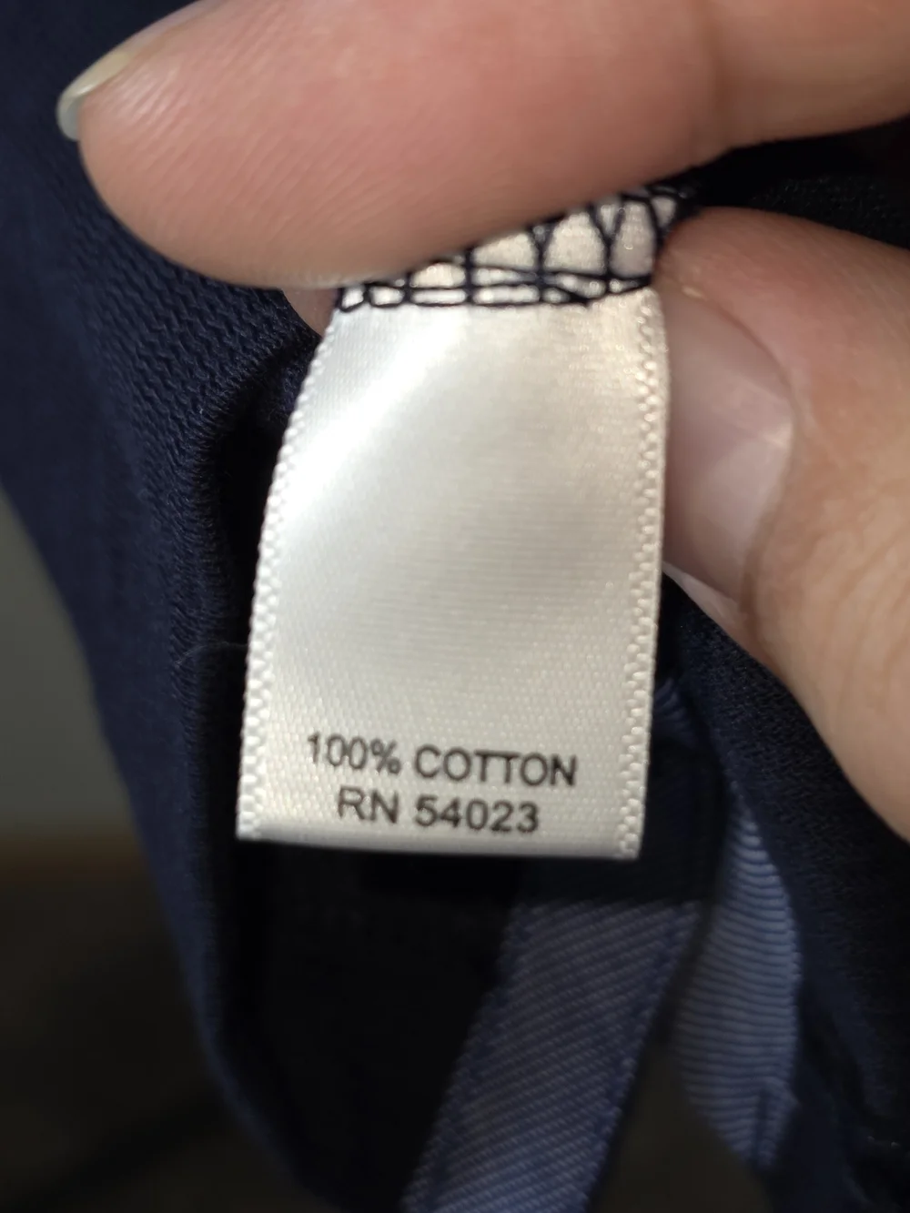 Men's Banana Republic Navy Polo with Light Blue Contrast Collar, Size XL